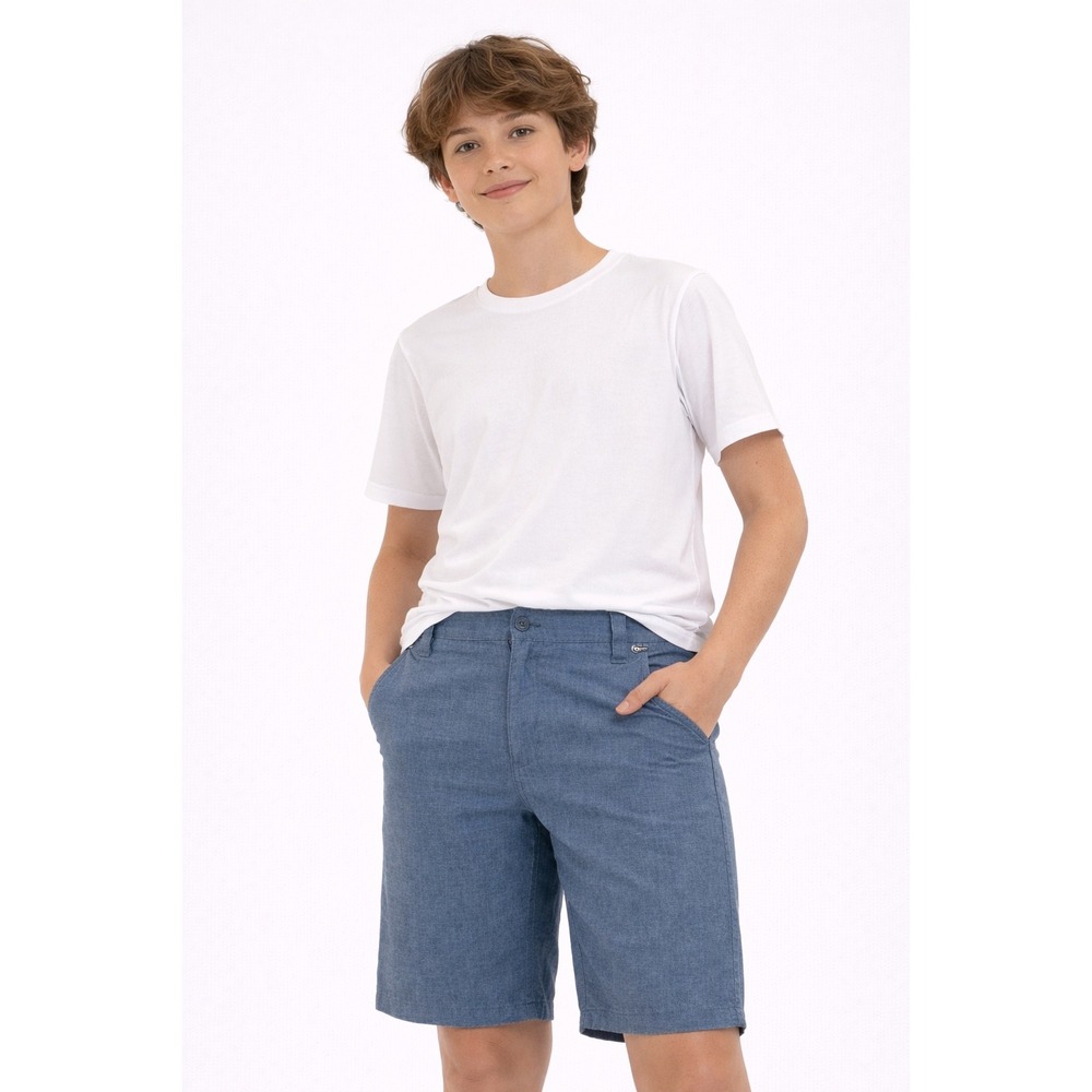Hurley Chino Walkshorts Kids Size L 14/16 Blue Dri-FIT Heathered Surf Shorts